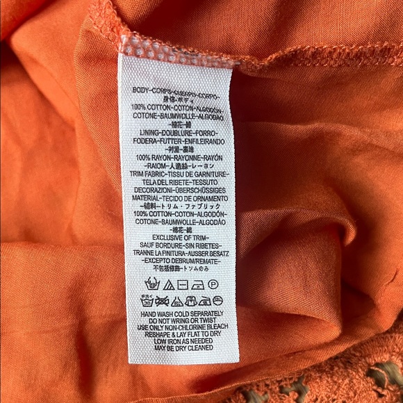 Free People cross my heart Vibrant Orange Lace Mini Dress - Picture 5 of 6